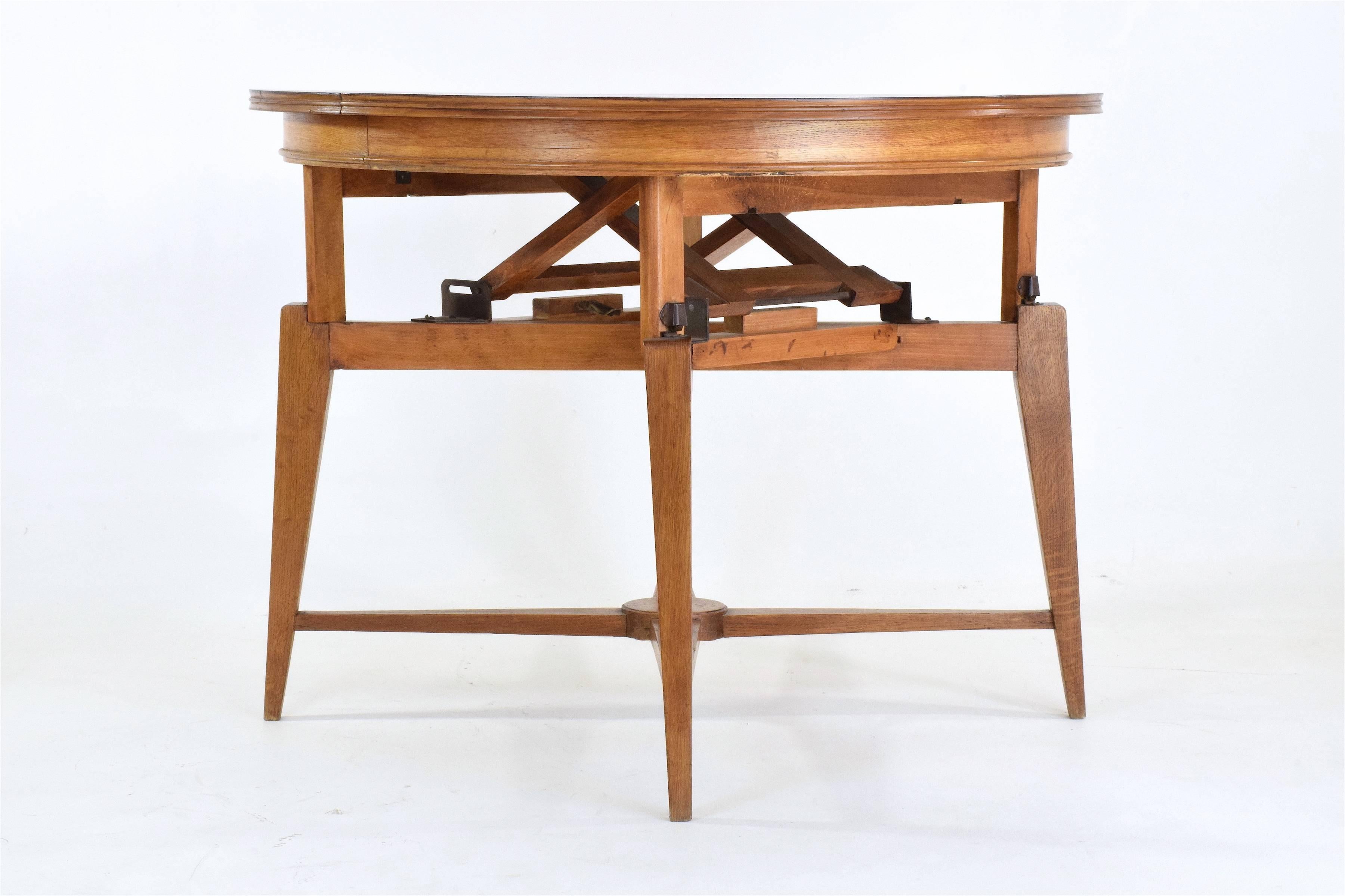 20th Century 1950s Marcel Gascoin Midcentury Adjustable Table 