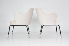 Italian Vintage Mid-Century Armchairs, Set of Two, 1950's