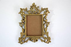 Antique Gilded Bronze Picture Frame