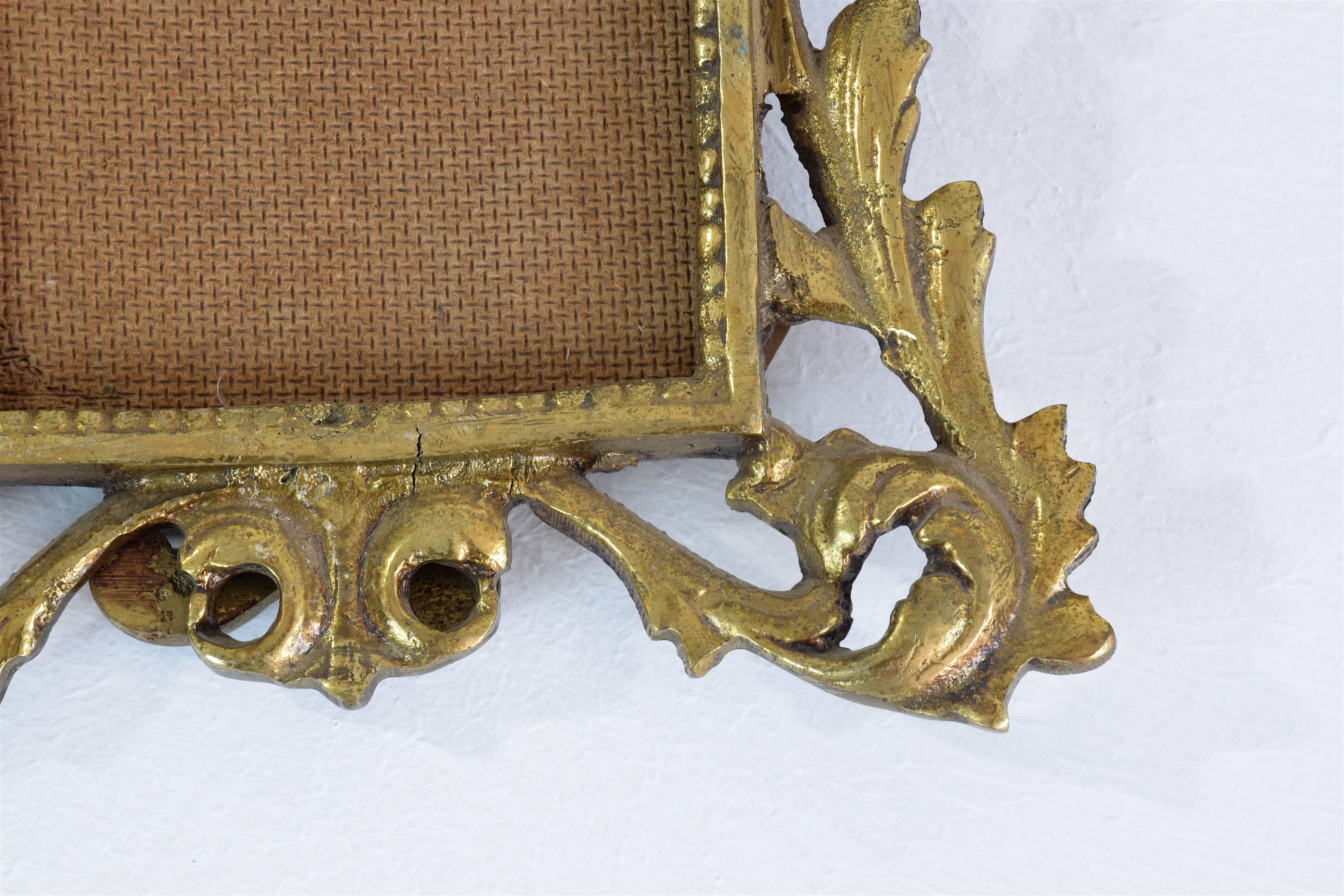 Gilt Antique Gilded Bronze Picture Frame