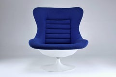 Midcentury Vintage Swivel Lounge Chair by Lurashell, 1960s