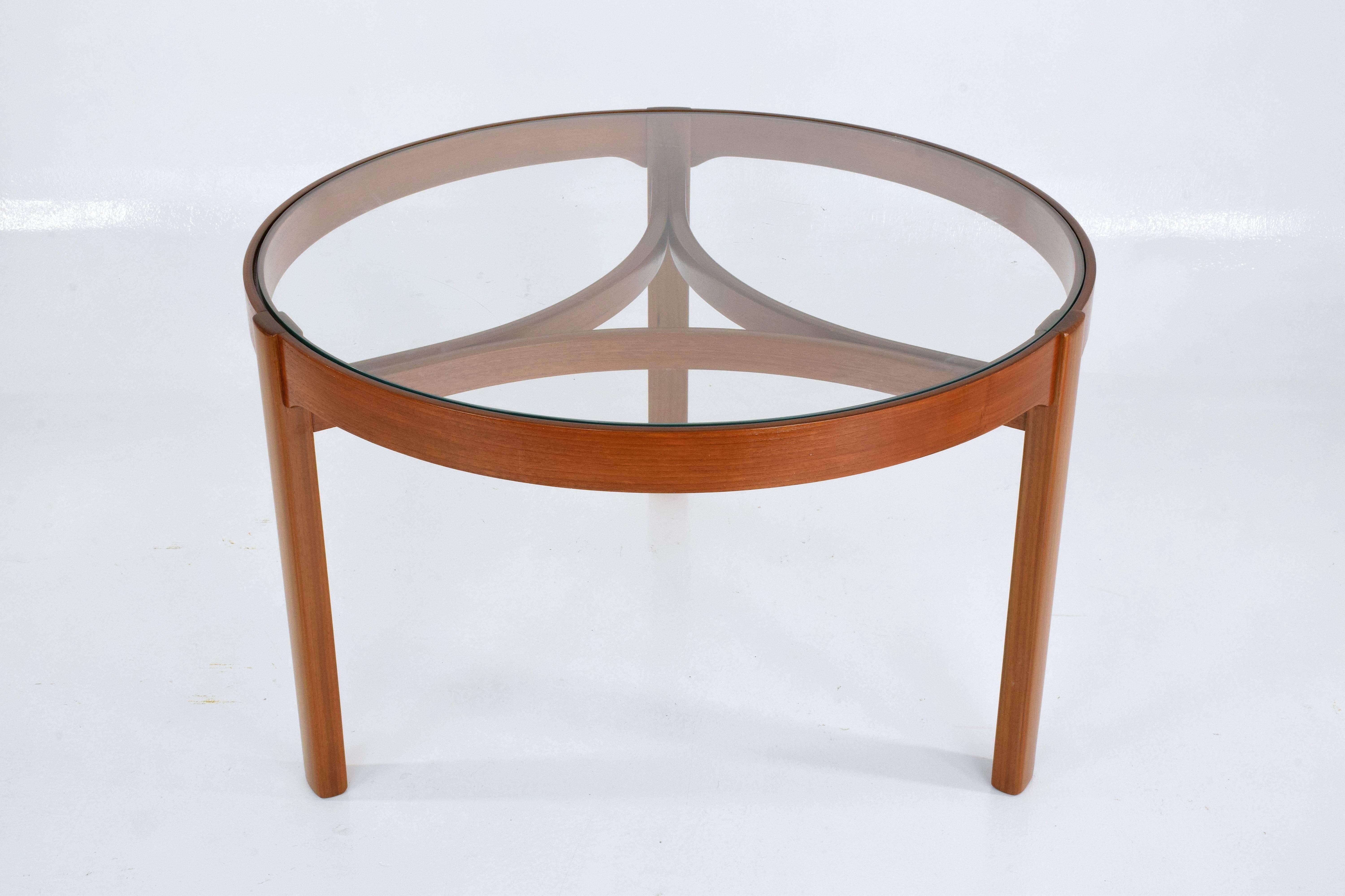 Mid-Century Modern Midcentury Oak Three Coffee Nesting Tables by Nathan, 1960s