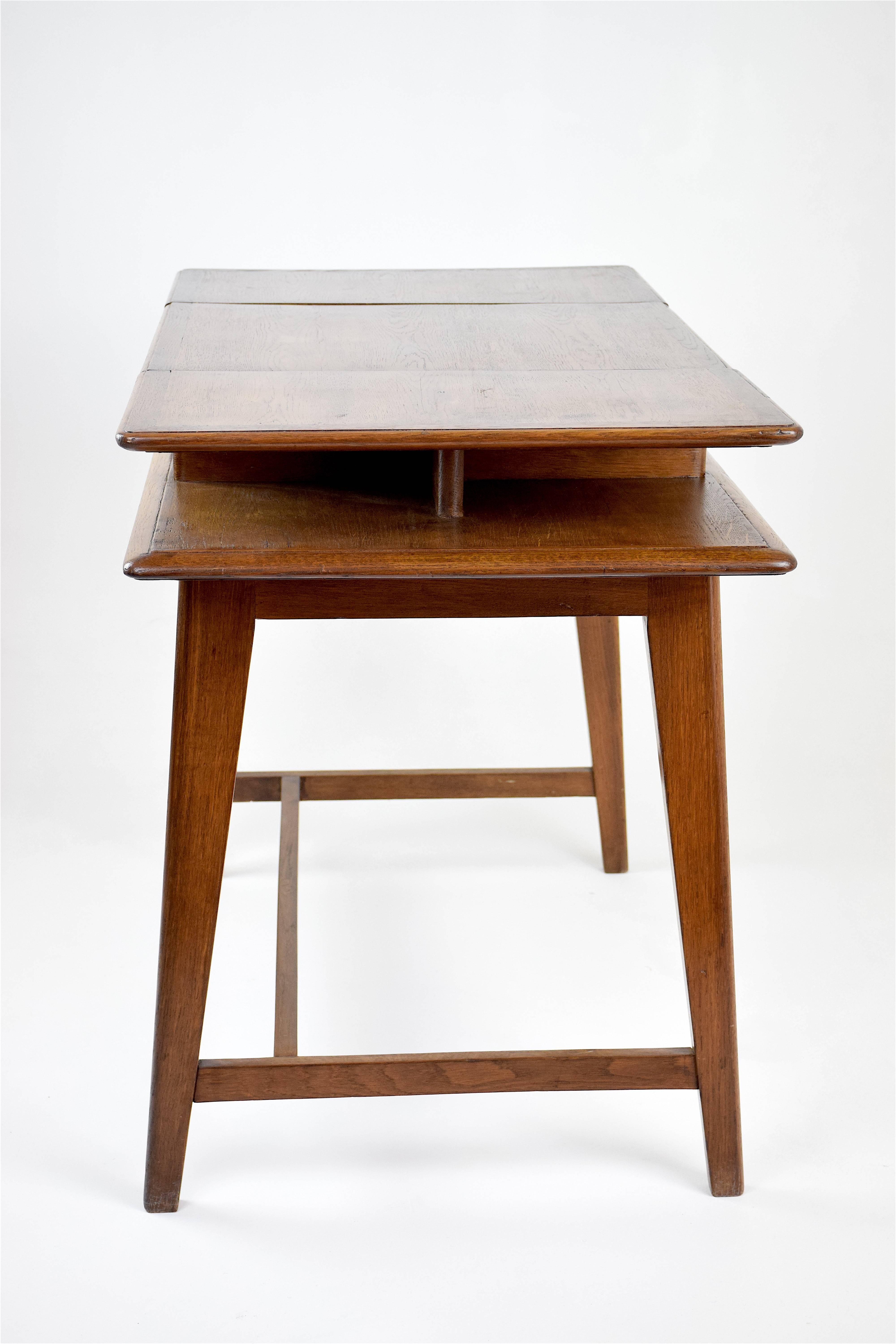 20th Century French Midcentury Flip Top Desk, 1950-1960