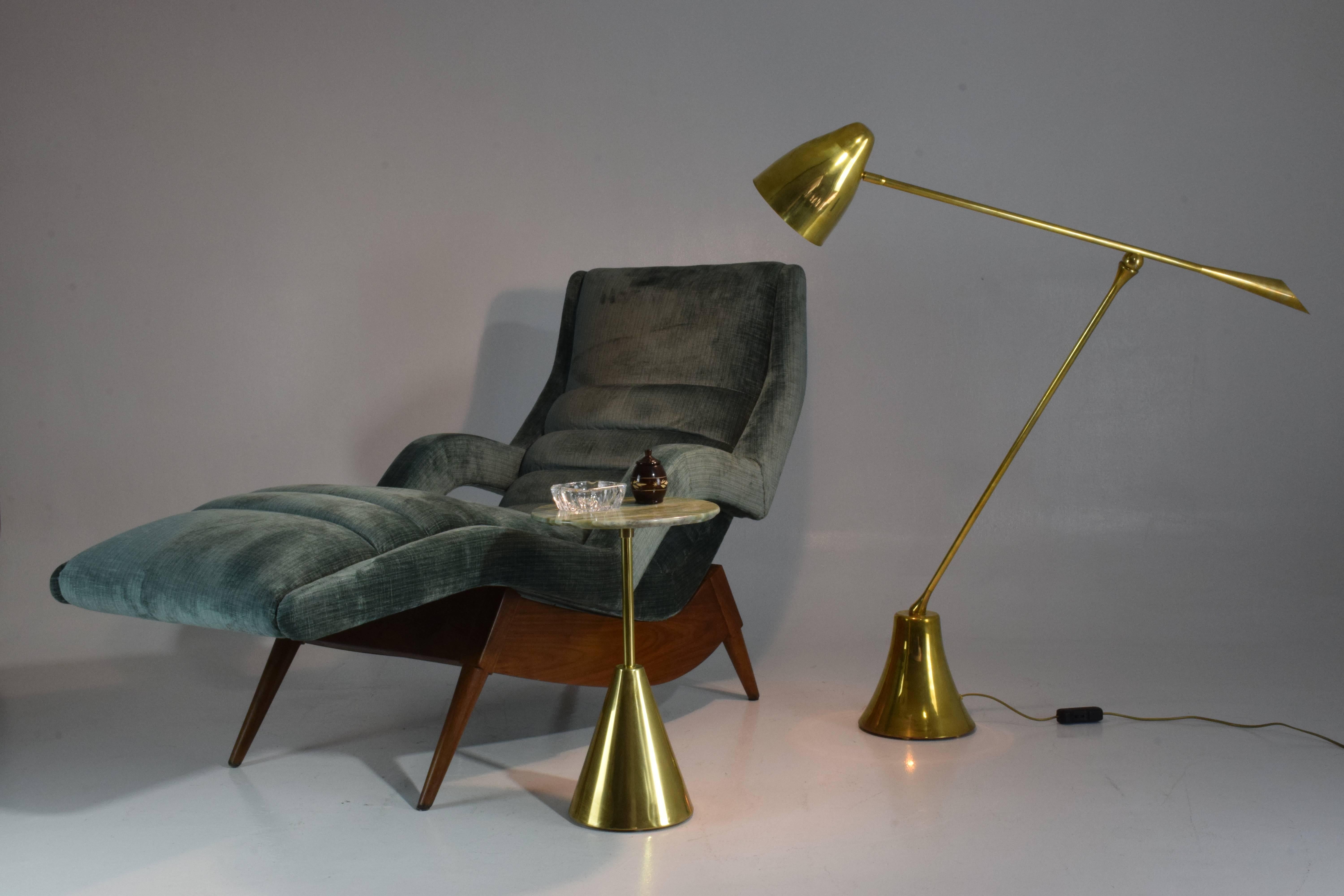 Portuguese De.Light f3 Contemporary Articulating Brass Floor Lamp For Sale