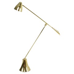 De.Light f3 Contemporary Articulating Brass Stehleuchte