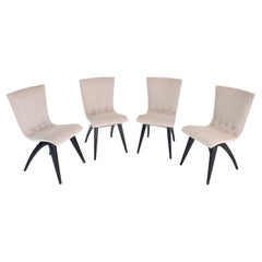 Midcentury Scandinavian Dining Chairs by CJ Van Os Culemborg, Set of Four, 1950s