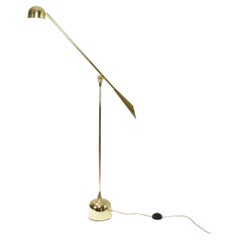 De.Light F4 Zeitgenössische bewegliche Stehlampe aus Messing, Flow Kollektion