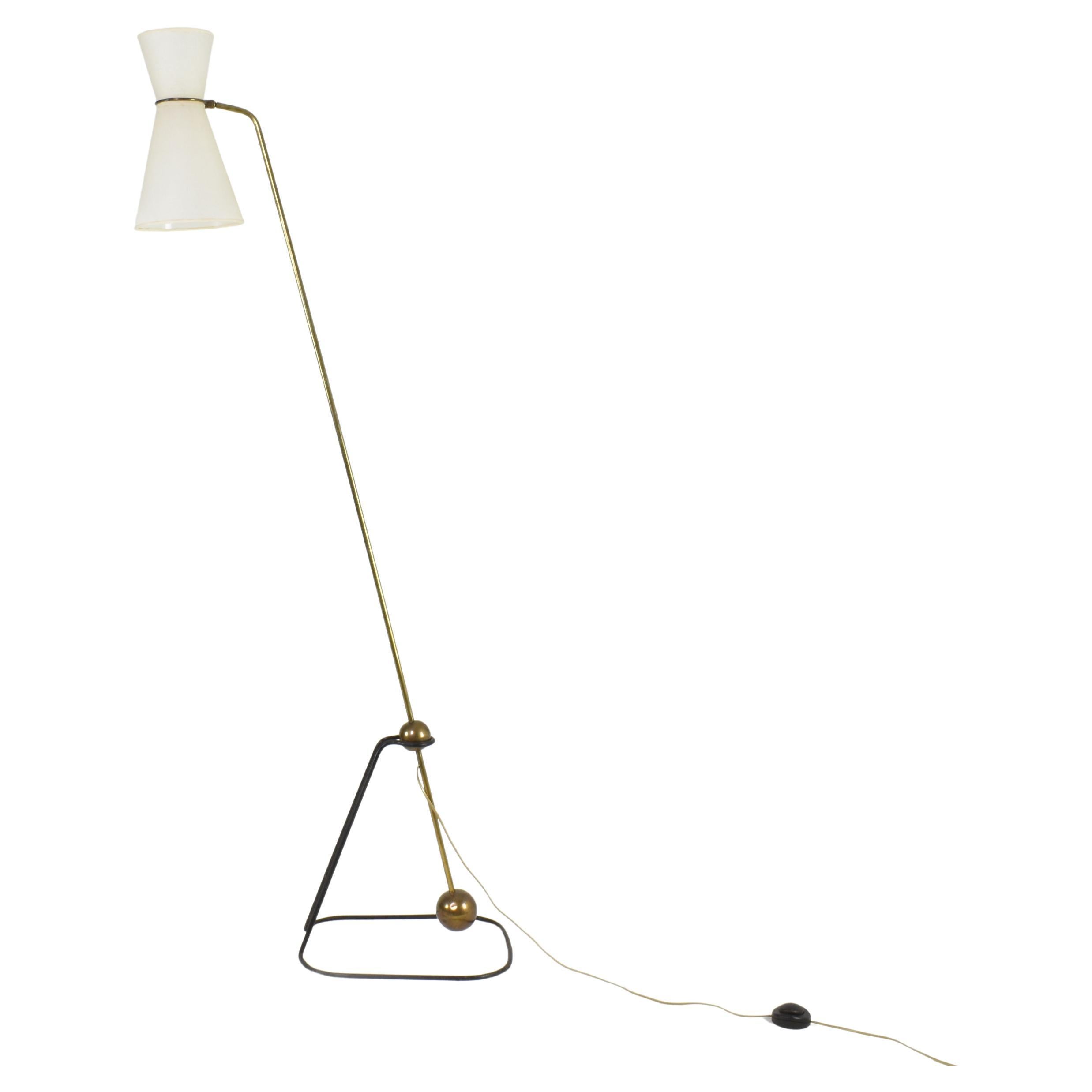 Pierre Guariche “G2 Pendulum” Floor Lamp for Disderot, France, 1950s