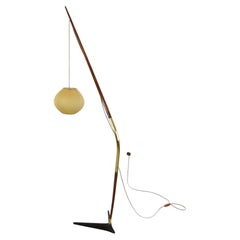 Lampada da terra vintage “Fishing Pole” di Svend Aage Holm Sørensen, Danimarca, 1955 circa
