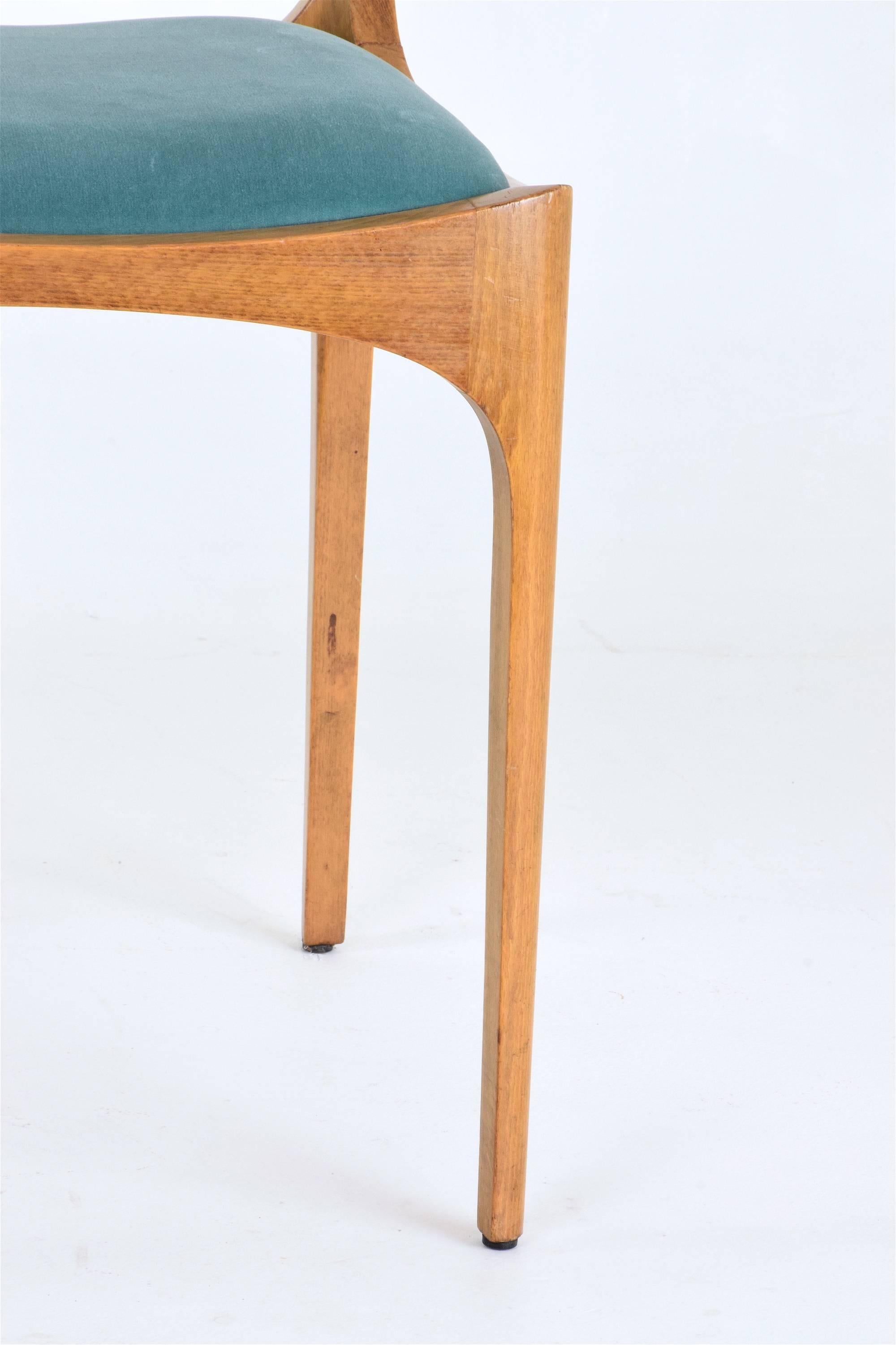 Mid-20th Century Mid-Century Giuseppe Gibelli Dining Chairs, Set of Six