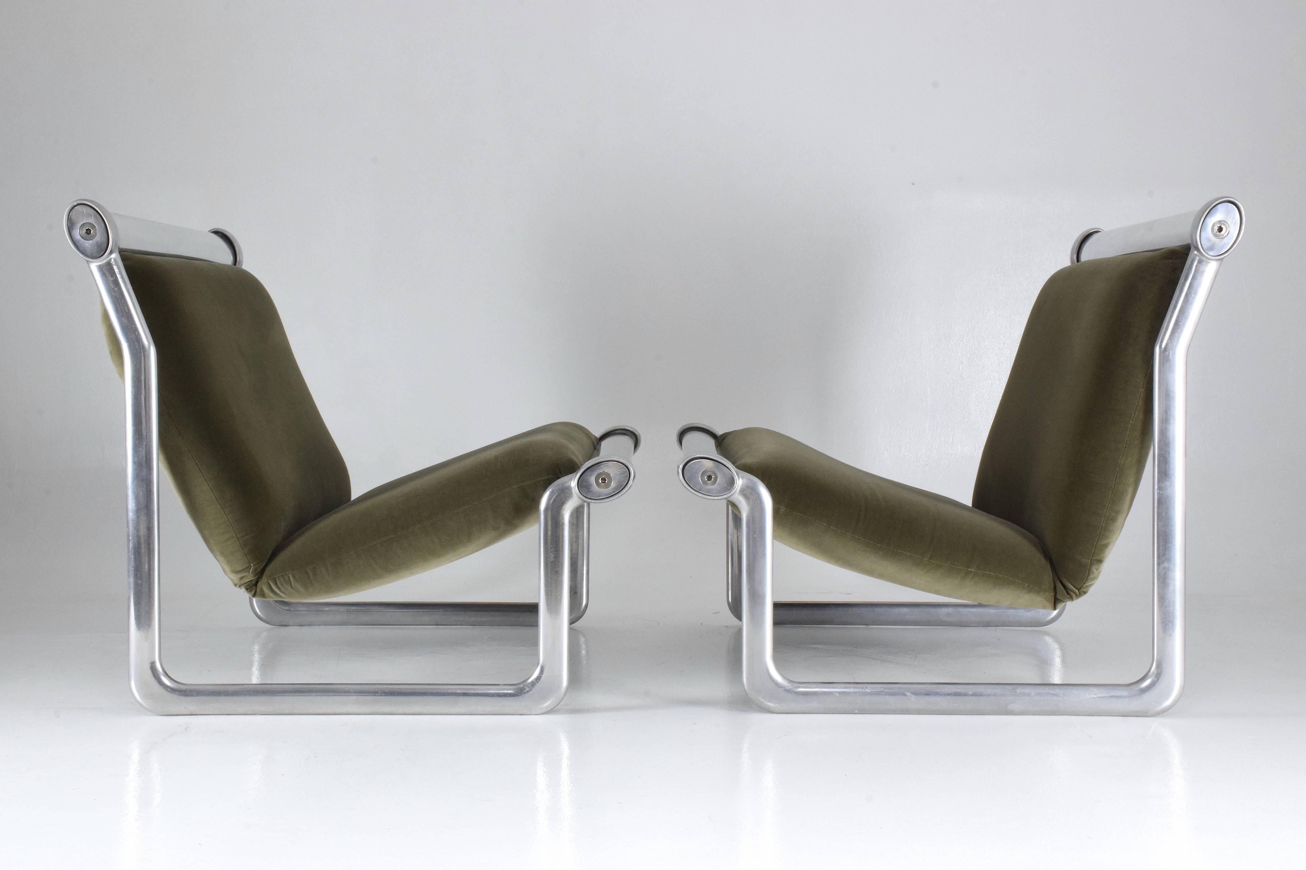 American Pair of Vintage  Lounge Chairs by Hannah Morrison for Knoll, 1970's