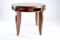 French Art Deco Game Table by Jules Leleu, 1930's