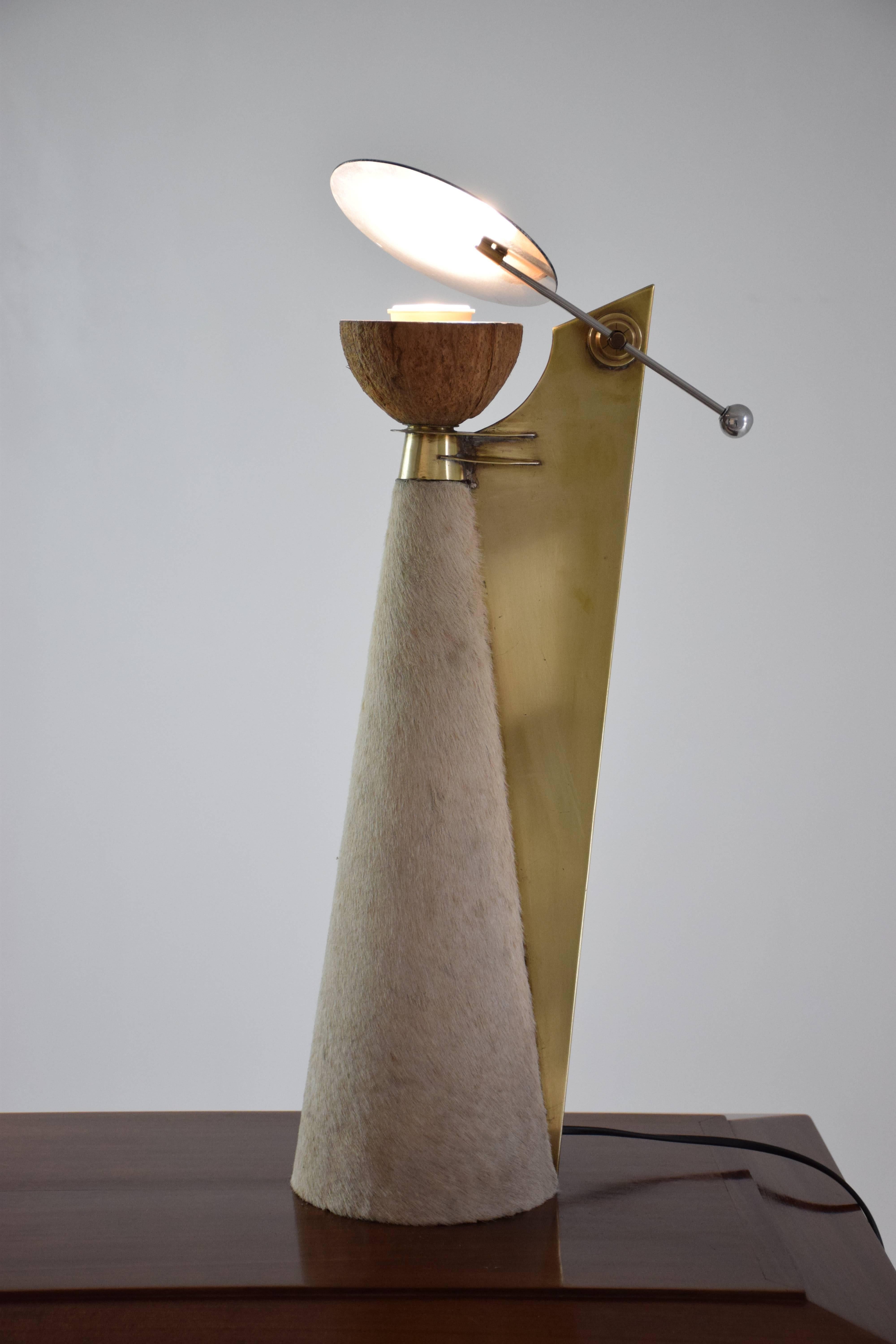 20th Century Vintage Sculptural Lamp by Pucci De Rossi, 1980s For Sale 3