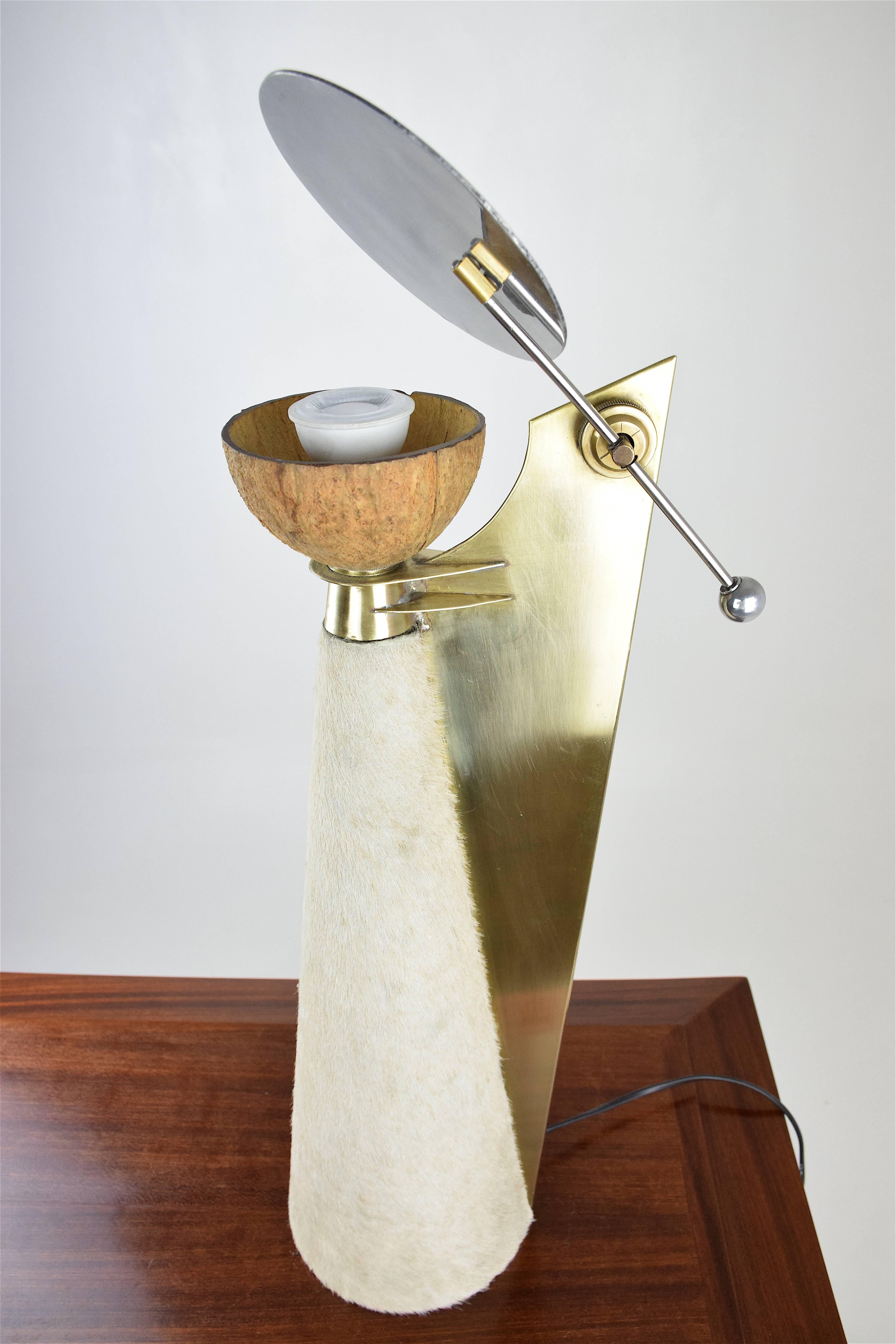 Lampe sculpturale vintage du XXe sicle par Pucci De Rossi, annes 1980 en vente 2