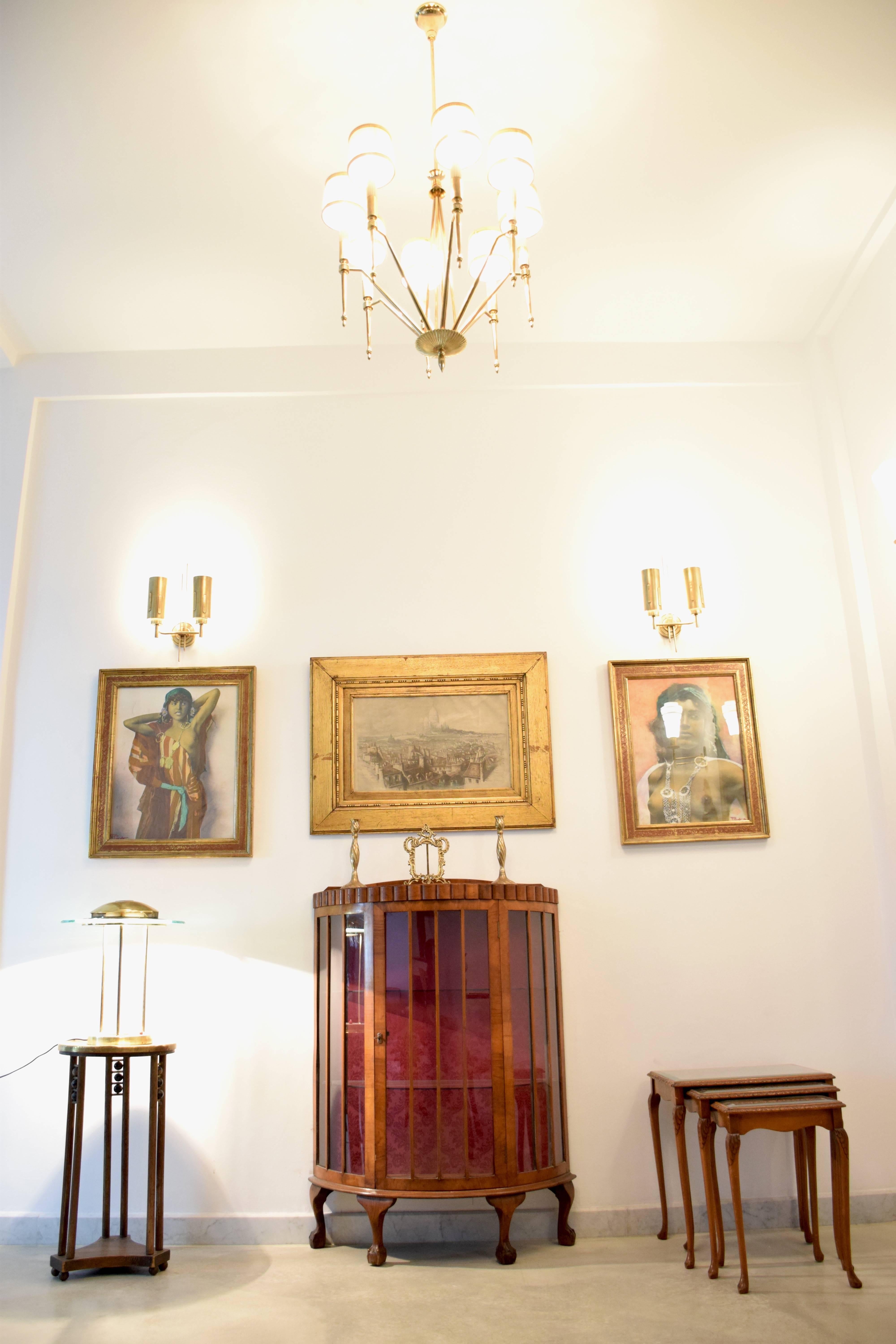  20th Century French Art Deco Circular Display Cabinet or Vitrine, 1930's  In Good Condition In Paris, FR