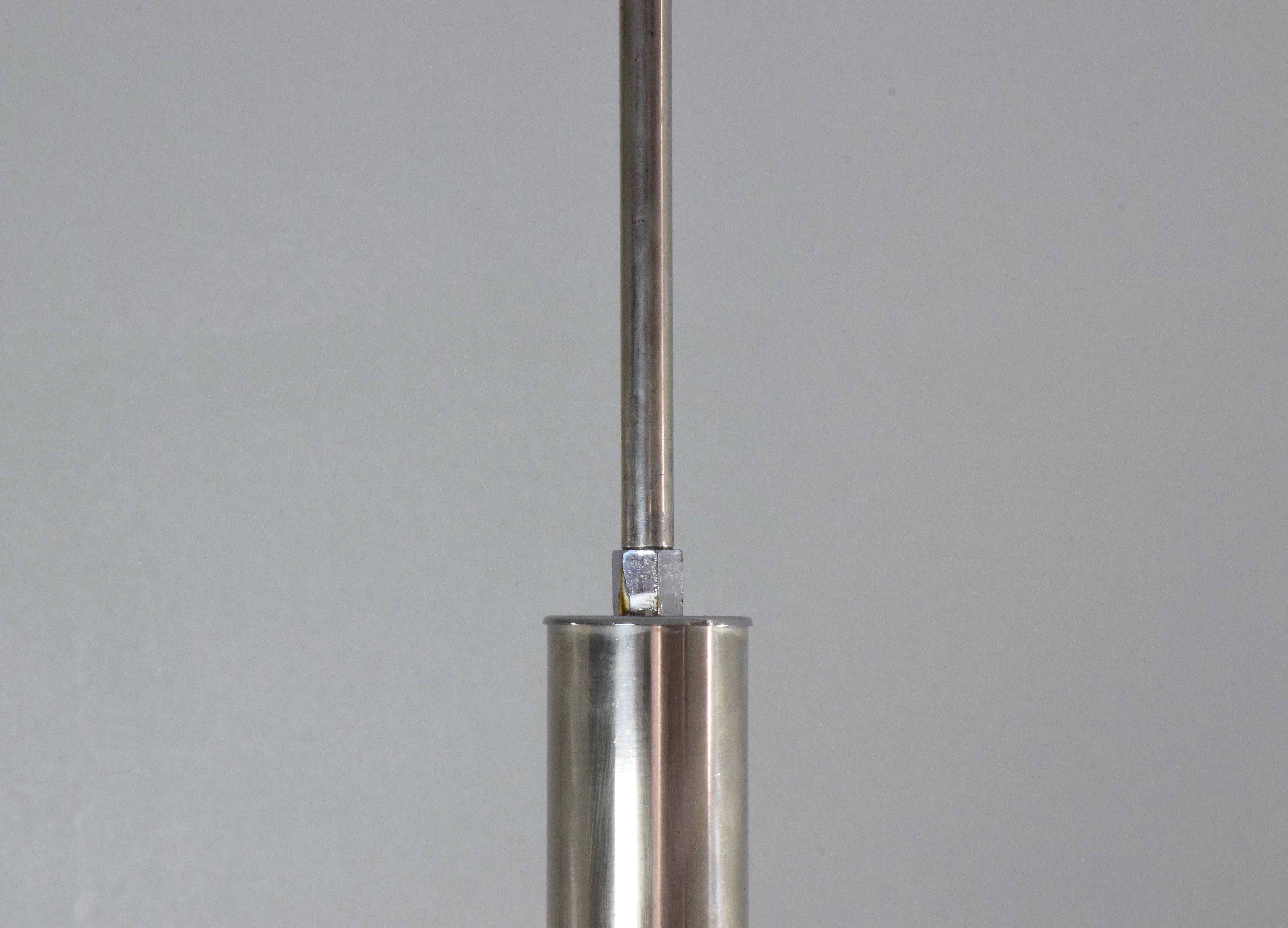 20th Century Italian Vintage Glass Steel Pendant, 1970s 4