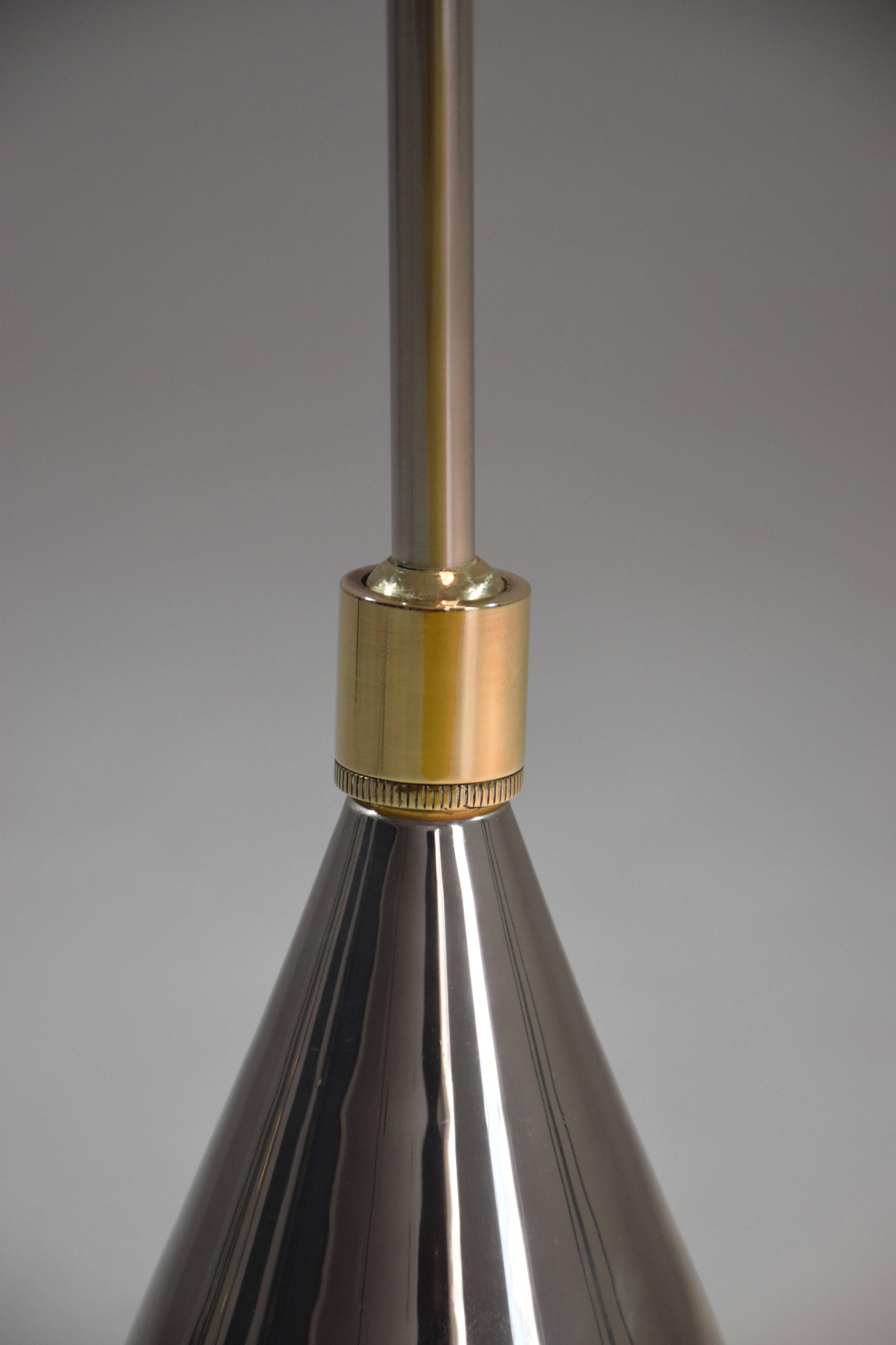 Evolution-I Contemporary Brass Table Lamp, Flow Collection 2