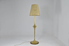 Lámpara de pie italiana de Murano dorada de Barovier Ercole, años 50