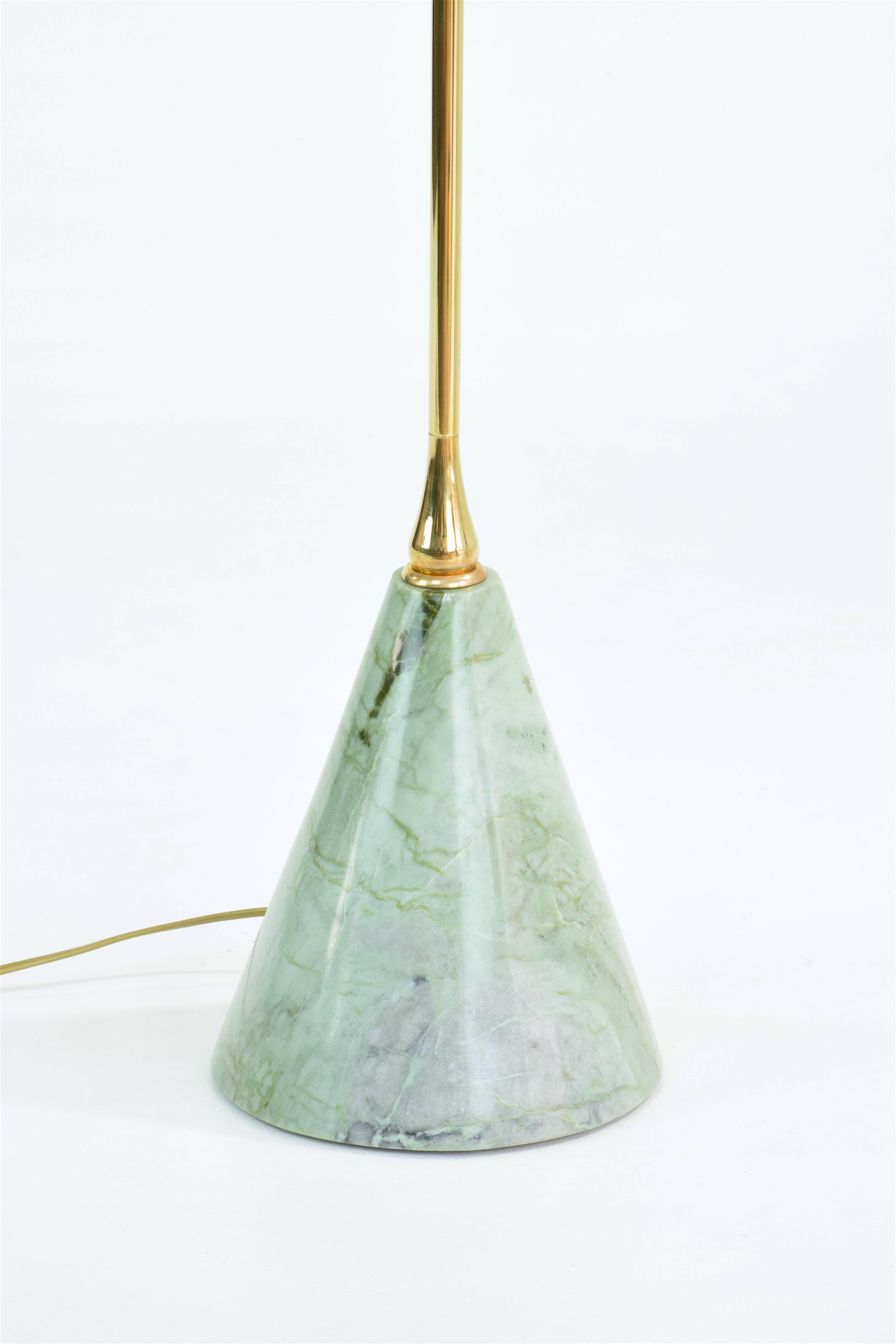 IDO.F2 lampadaire contemporain en osier et marbre, collection Flow en vente 2