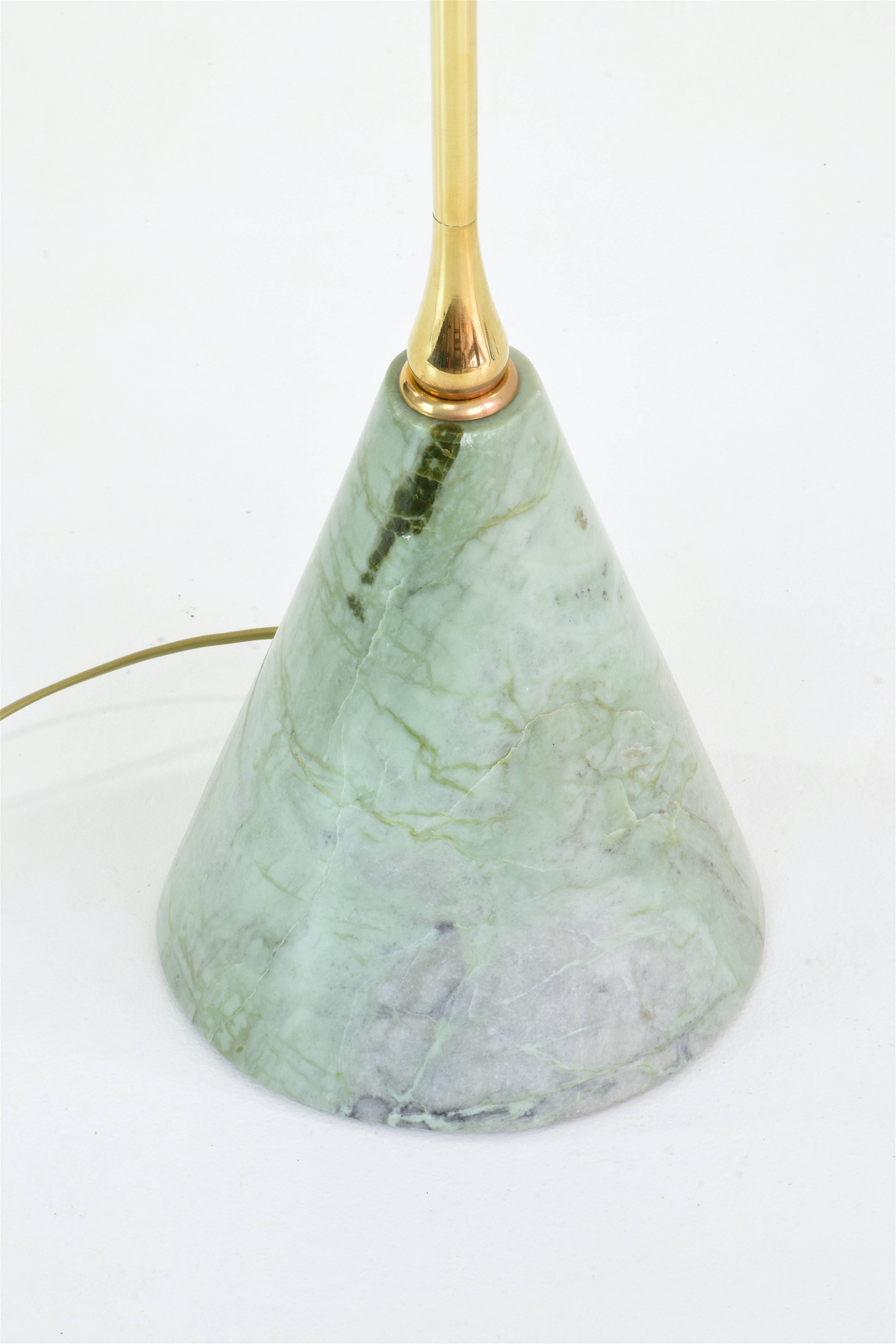 IDO.F2 lampadaire contemporain en osier et marbre, collection Flow en vente 5