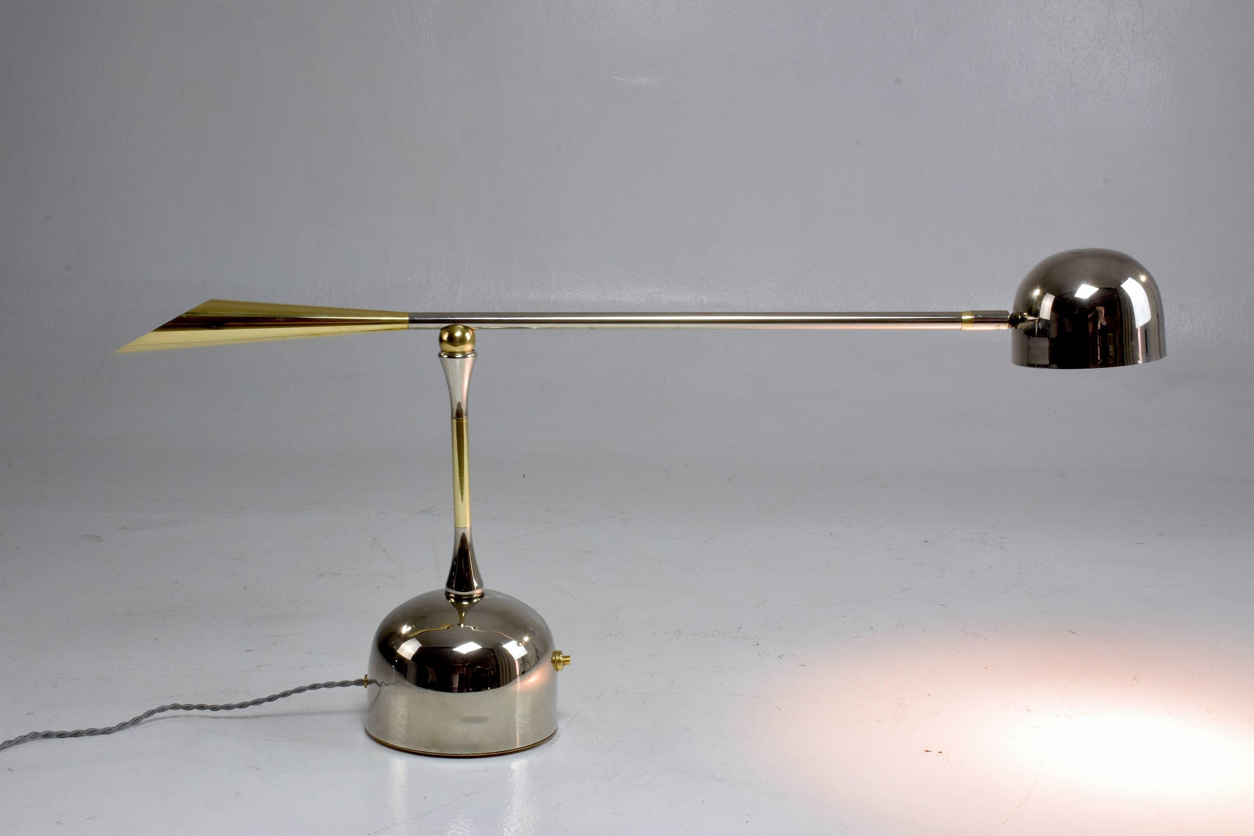 Polished Continuum-II Contemporary Brass Double Articulating Lamp