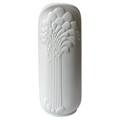 Used Michaela Frey for Kaiser Tall White Art Deco Bisque Porcelain Vase, 1960s