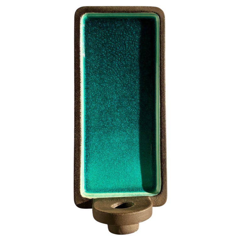 Danish Stoneware Candle Sconce by Knabstrup, Mid-Century Modern, 1950s