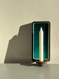Dänische Kerzenleuchte aus Steingut von Knabstrup, Mid-Century-Modern, 1950er Jahre