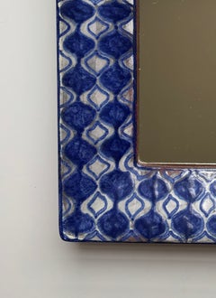 Dänischer Wandspiegel aus Keramik von Marianne Starck, „Persia Glaze“, 1960er Jahre