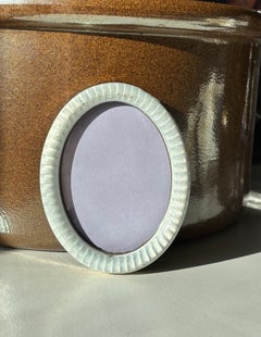 Art Nouveau Silver and White Guilloché Enamel Picture Frame, circa 1910s