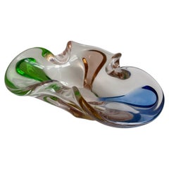 Bol en verre d'art de style « Midcentury Modern » par Hana Machovska, 1960, République tchèque