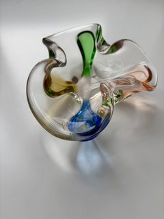 Bol en verre d'art de style « Midcentury Modern » par Hana Machovska, 1960, République tchèque