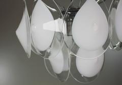 Lustre en verre de Murano en forme de goutte d'eau, Italie, années 1960