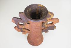 Unique Bodil Marie Nielsen Danish Modern Art Vase with Rusty Wings, 1960s