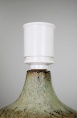 Søholm Danish Modern Green, Black Stoneware Arrow Decor Lamp, 1960s