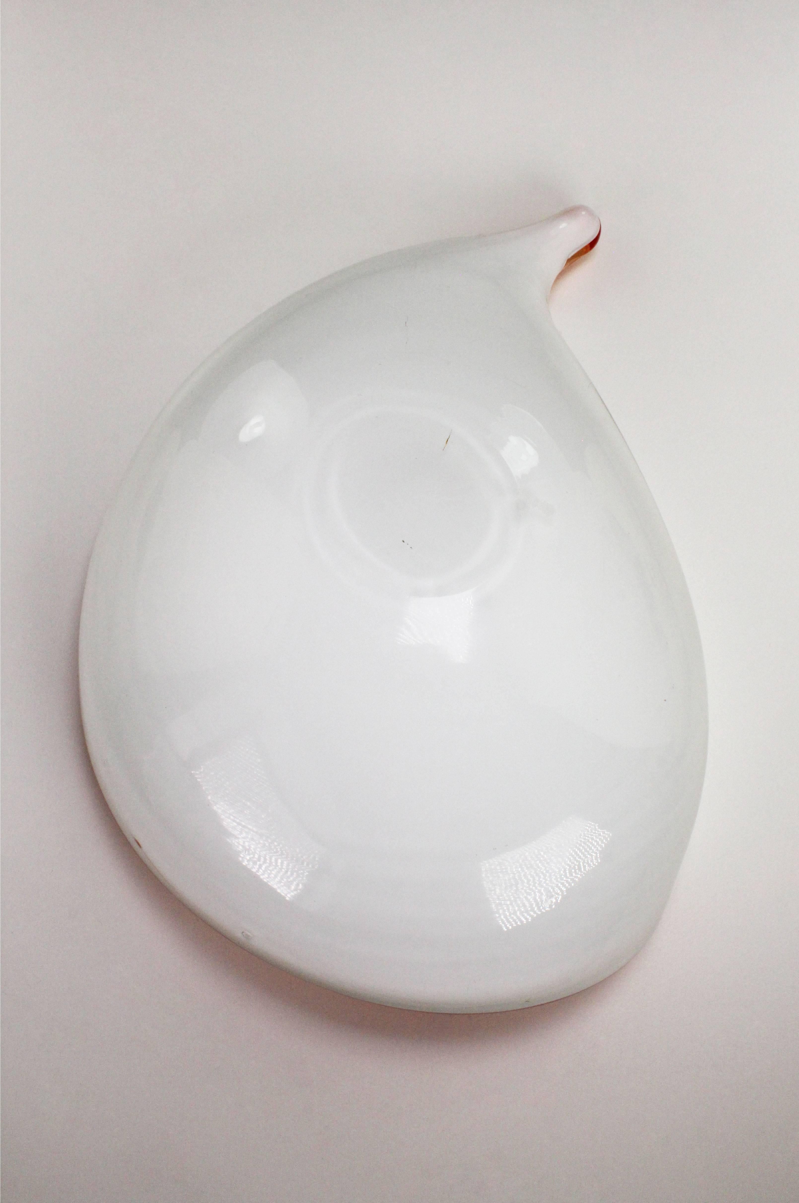 Mid-20th Century Alfredo Barbini Italian Mid-Century Modern Murano Glass Bowl, 1950s