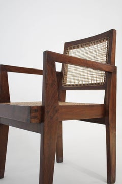 Cane Chairs by Pierre Jeanneret, circa 1950s, Set of Four