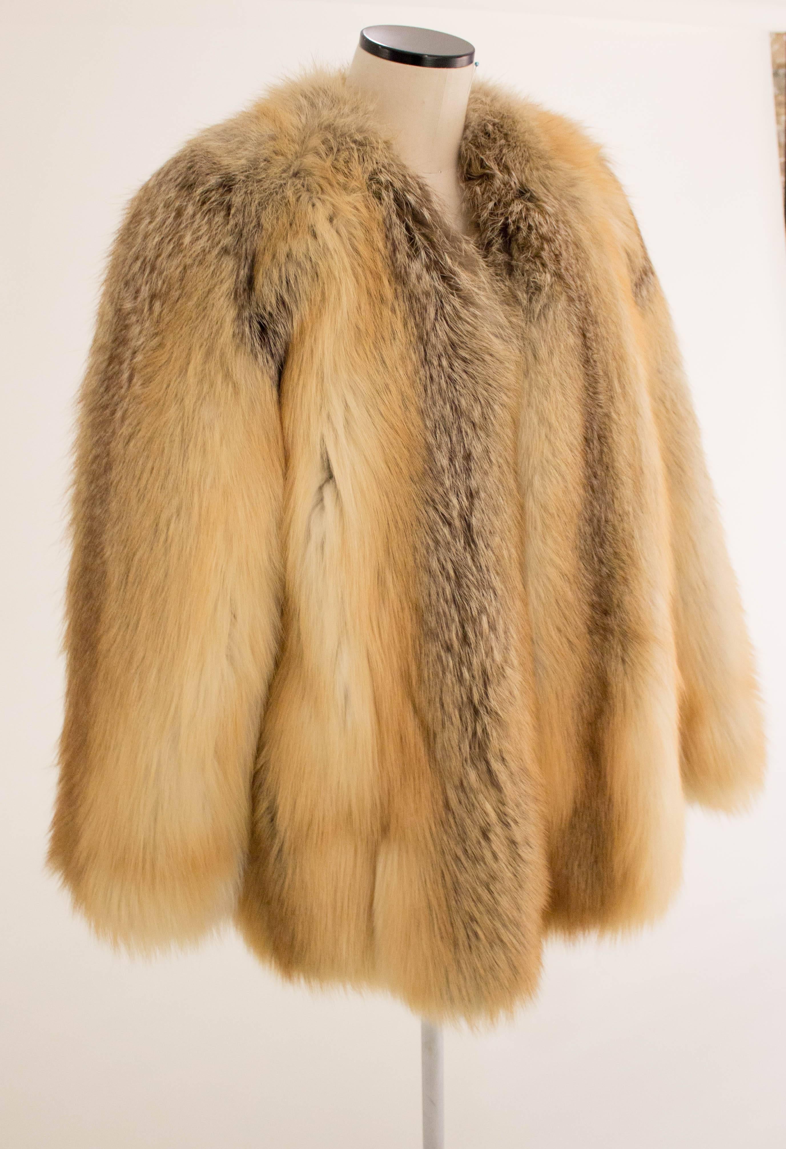 Modern Alexander McQueen for Givenchy Haute Couture, 1997 Fox Fur Coat For Sale