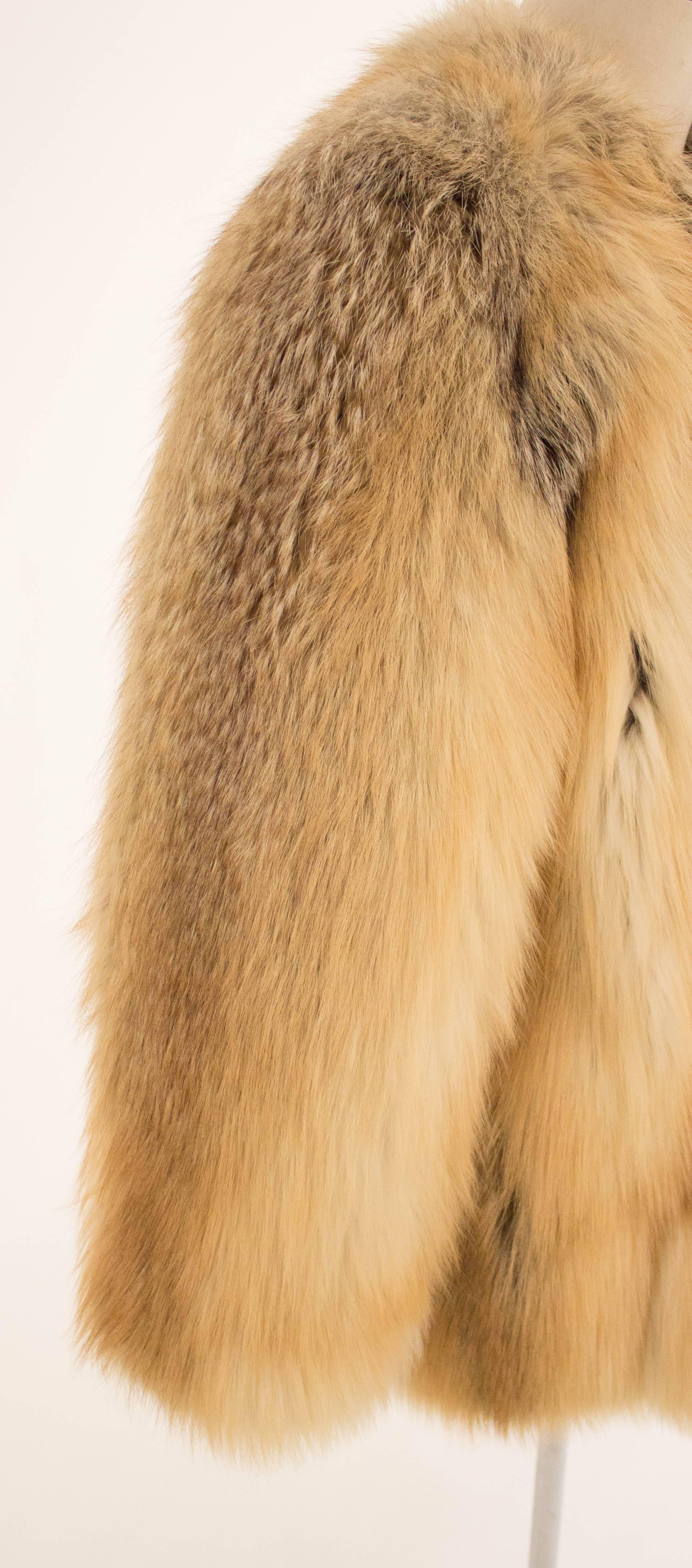 French Alexander McQueen for Givenchy Haute Couture, 1997 Fox Fur Coat For Sale