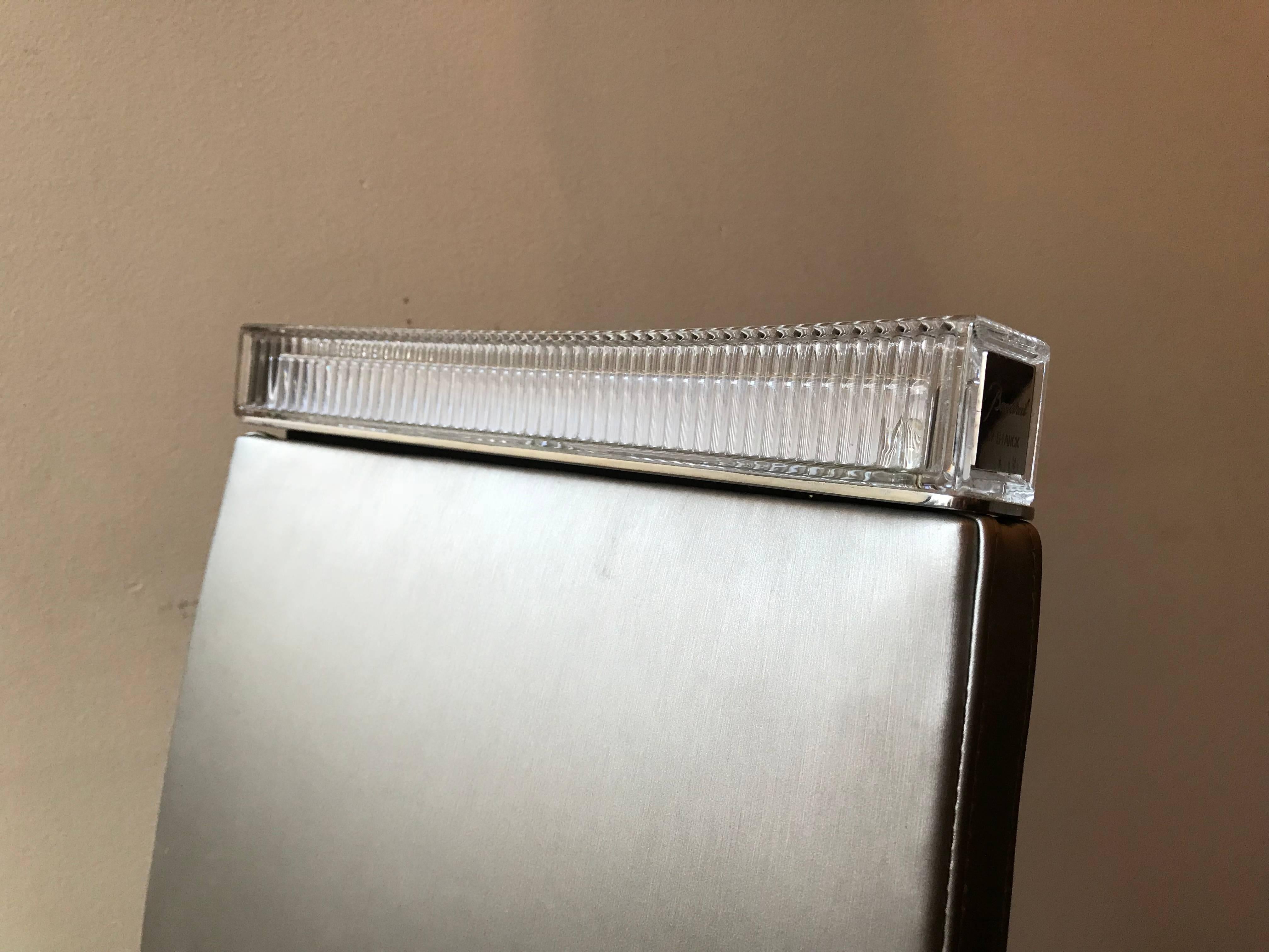 Ensemble de quatre chaises à manger de Philippe Starck pour Baccarat Excellent état à Stockton, NJ