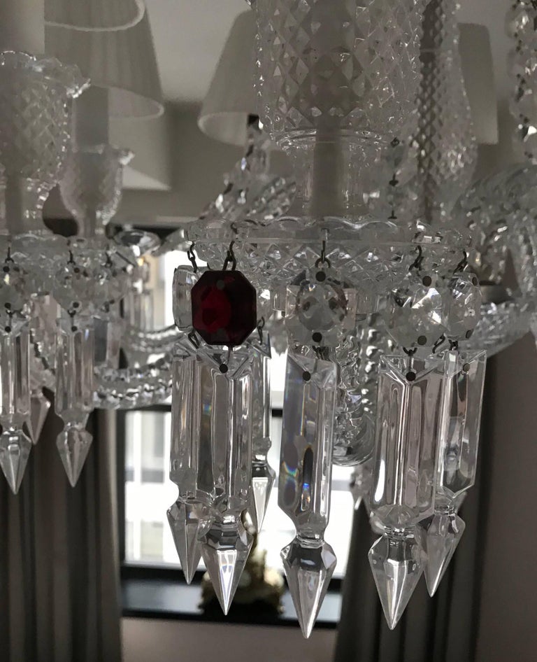 Baccarat Zenith Eight Light Chandelier At 1stdibs French Baccarat Zenith Eight Light Chandelier For