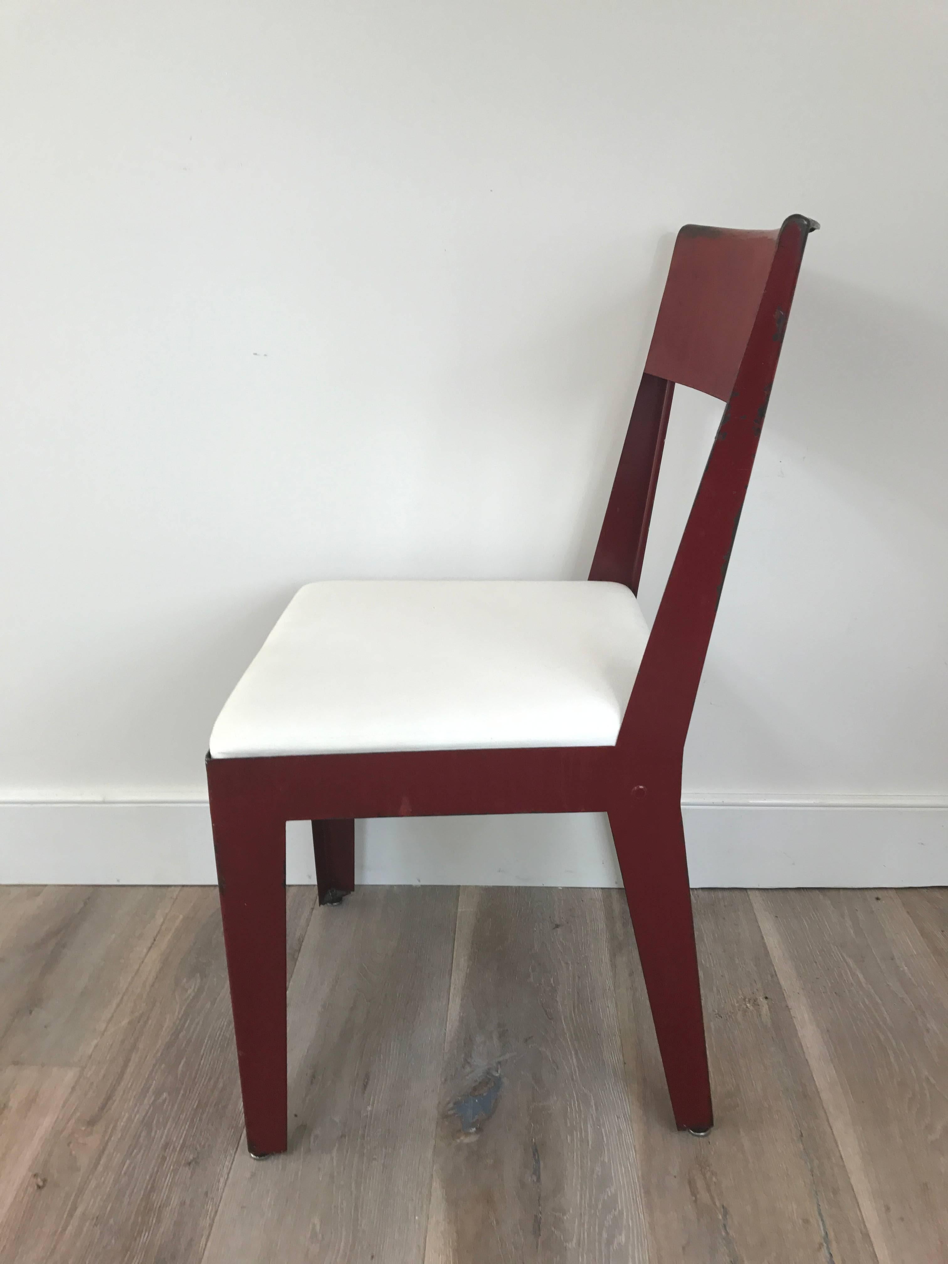 French Jean Prouvé Side Chair For Sale