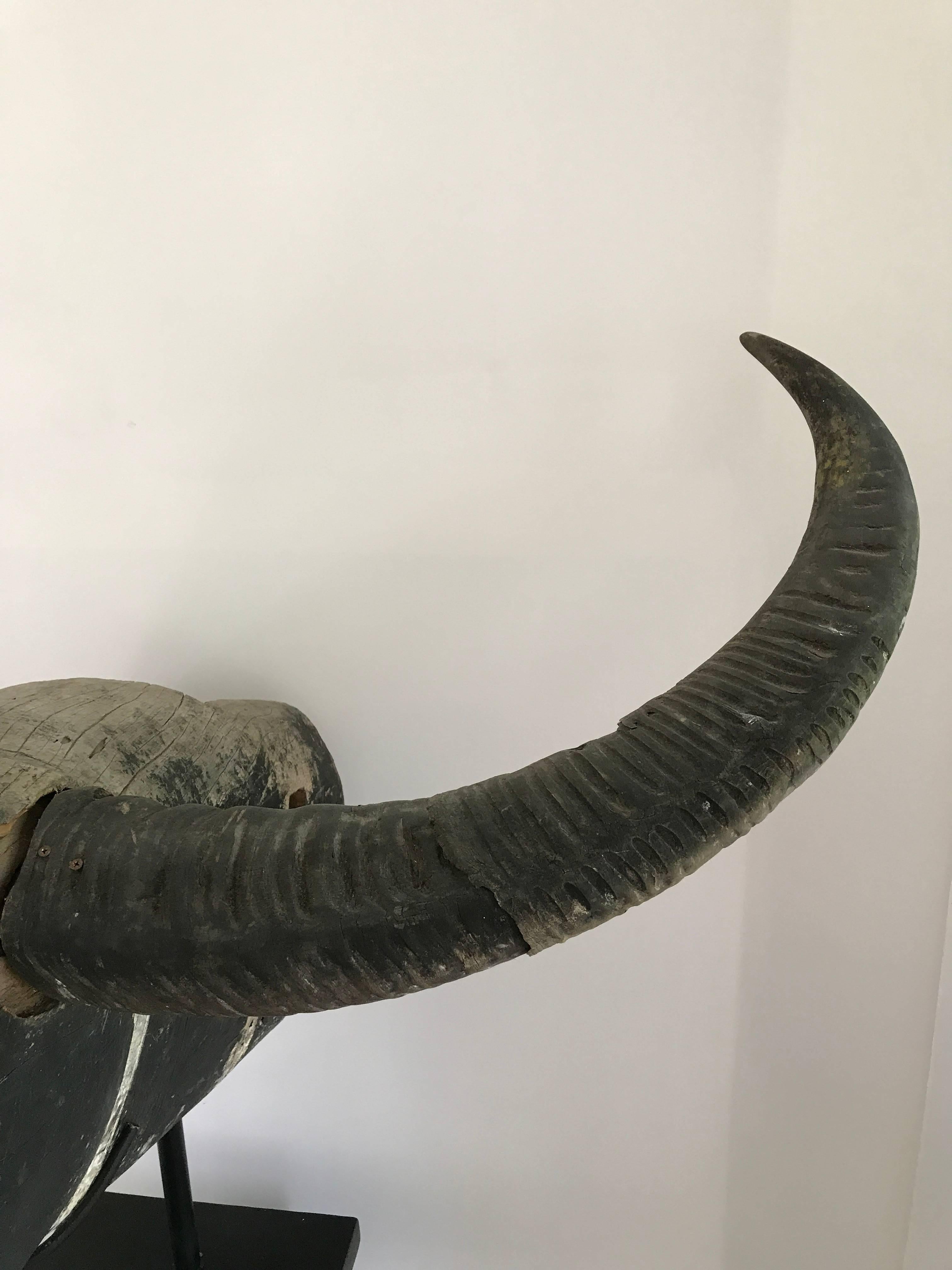 Large 19th Century Indonesian Sculpture of a Bull For Sale 1