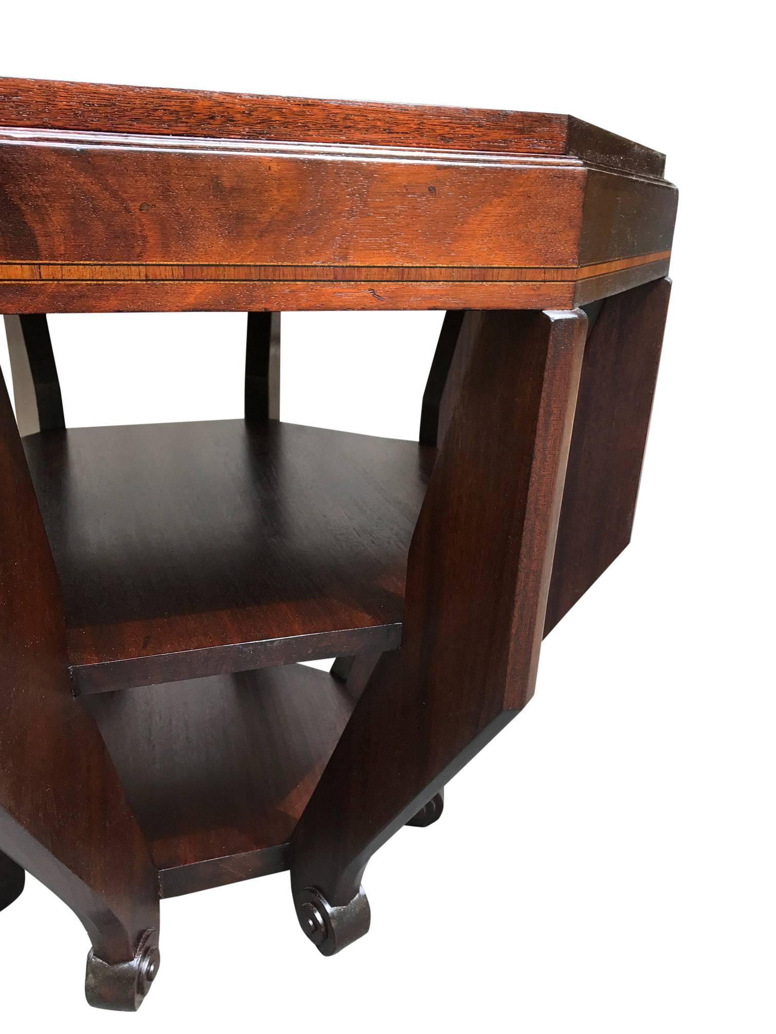 Mid-20th Century French Art Deco Octagonal Table