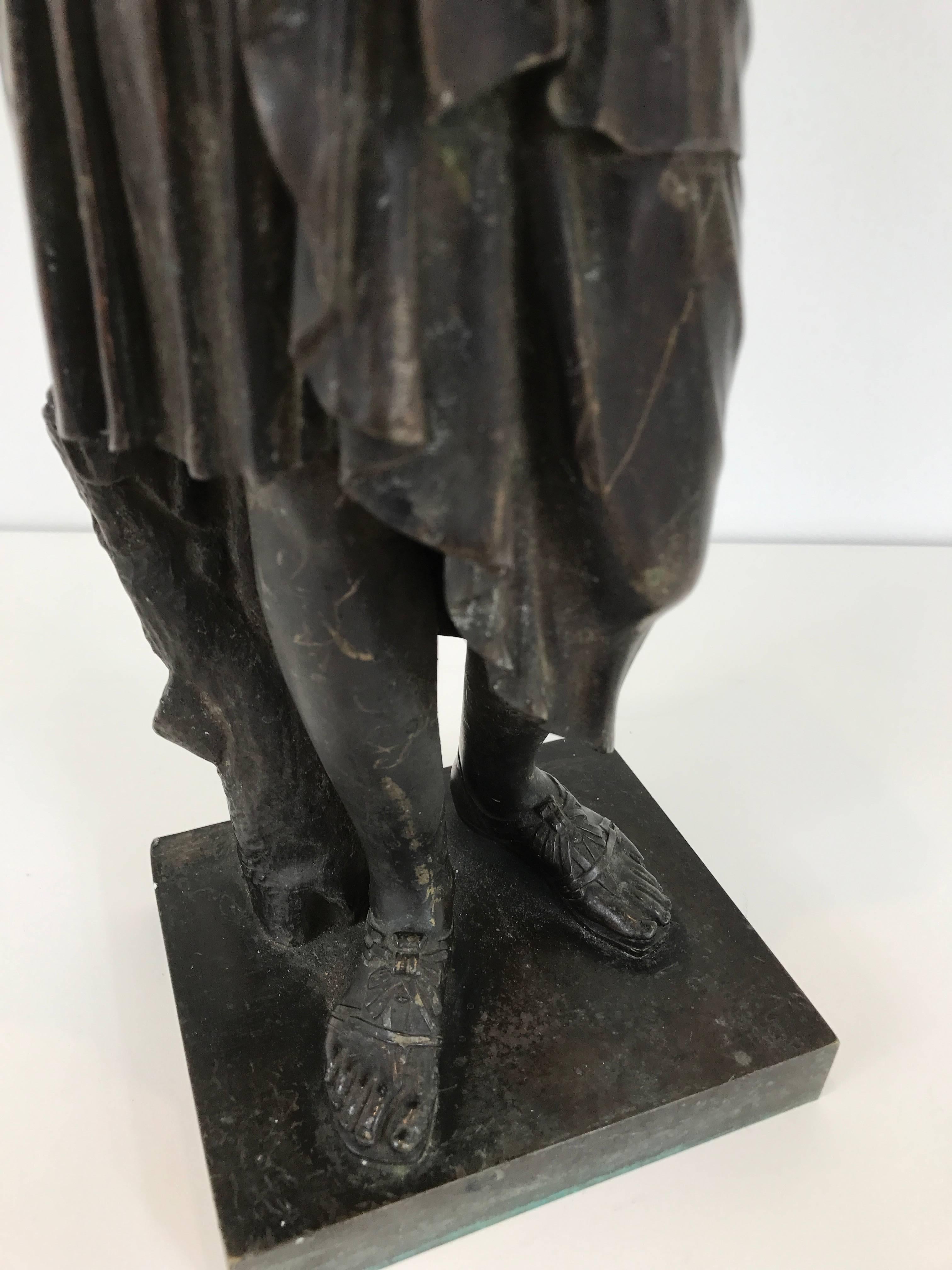 Figure de Diane en bronze Grand Tour du XIXe siècle en vente 1