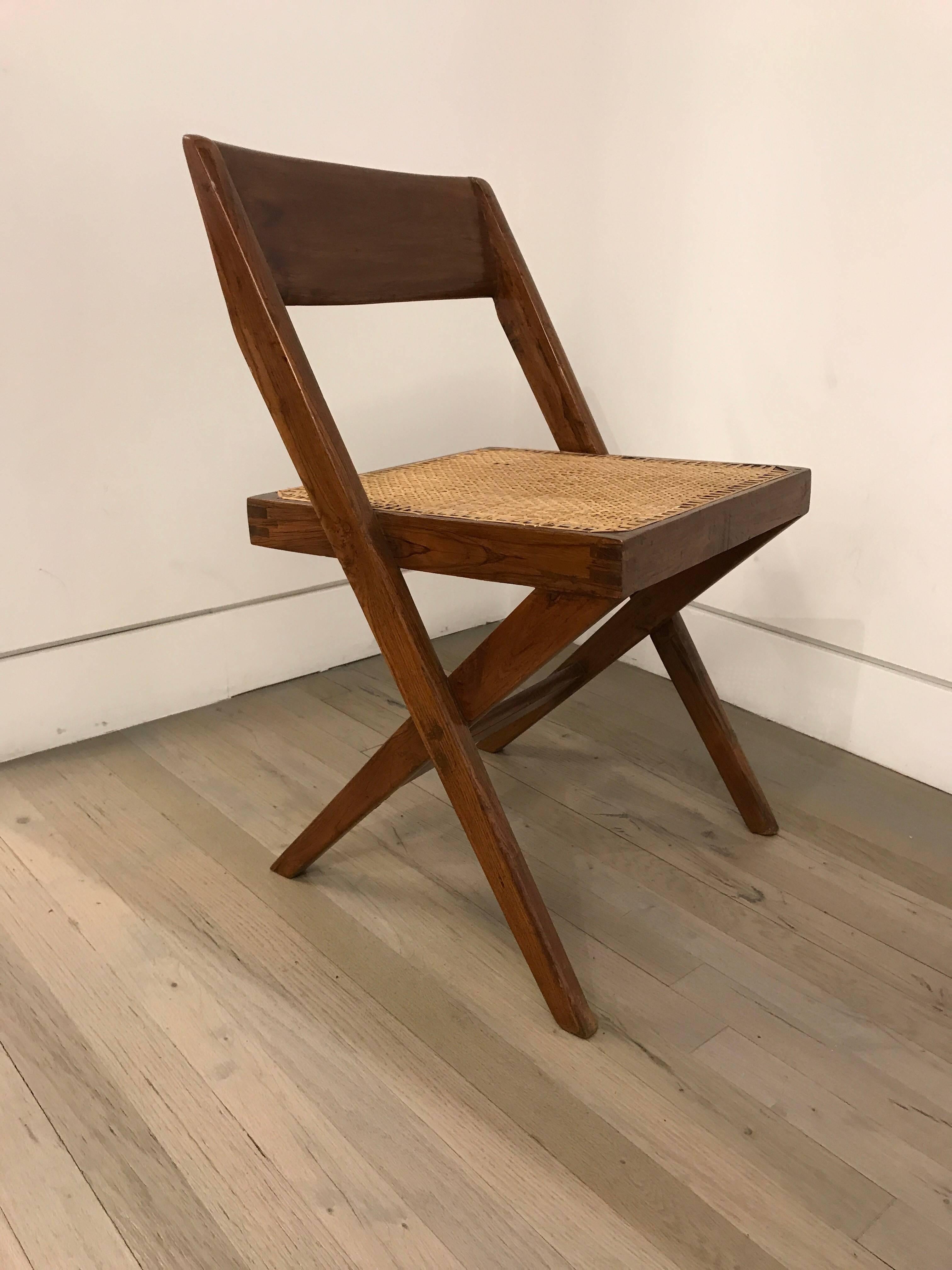 Set of Four Library Chairs by Pierre Jeanneret In Excellent Condition In Stockton, NJ