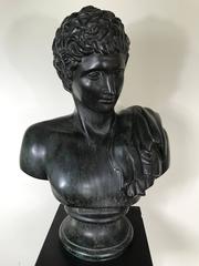 Grand Tour Bronzebüste der Hermes auf Marmorsockel, Grand Tour