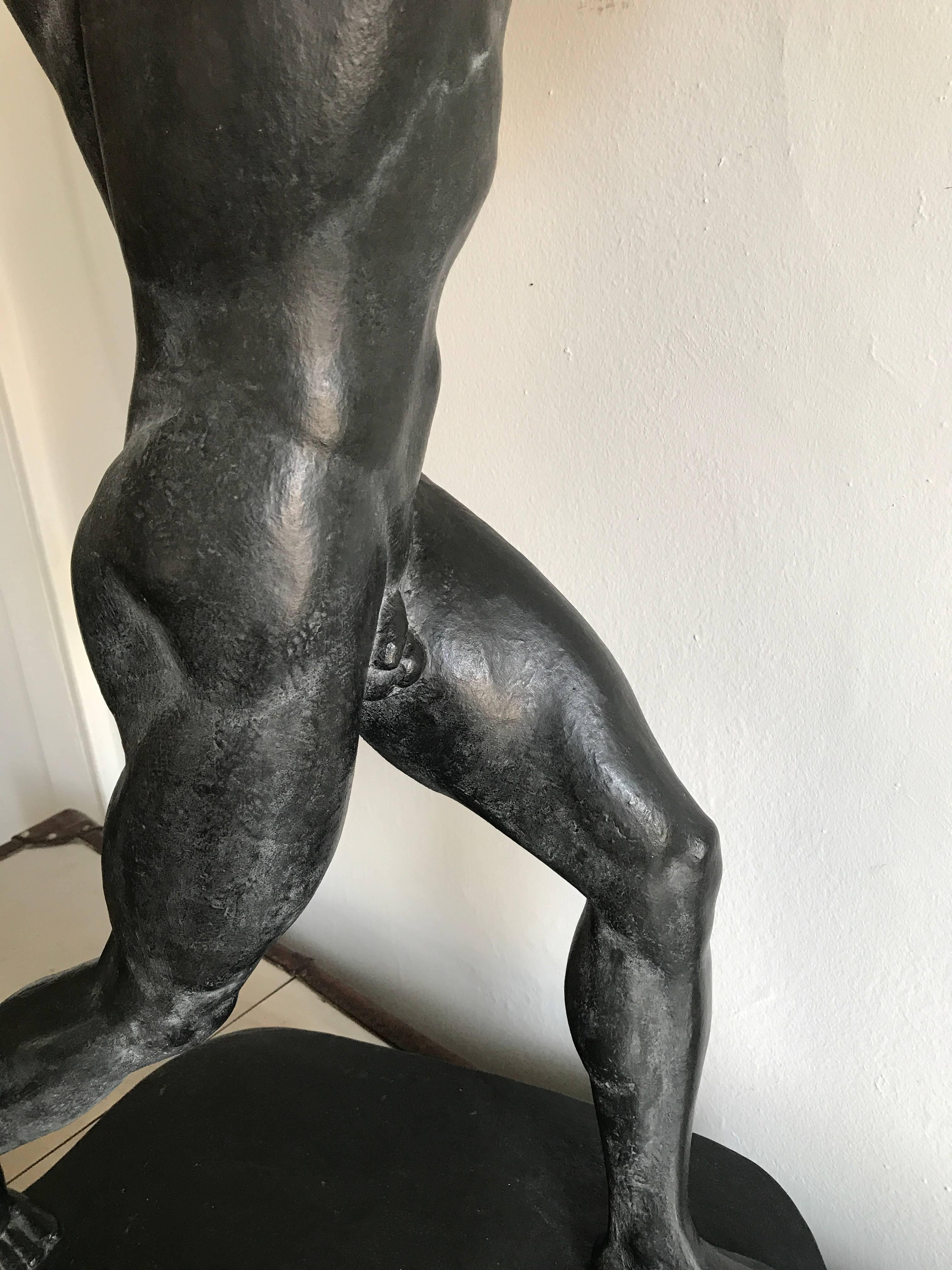 Hugo Lederer Art Deco Bronze of Archer 4
