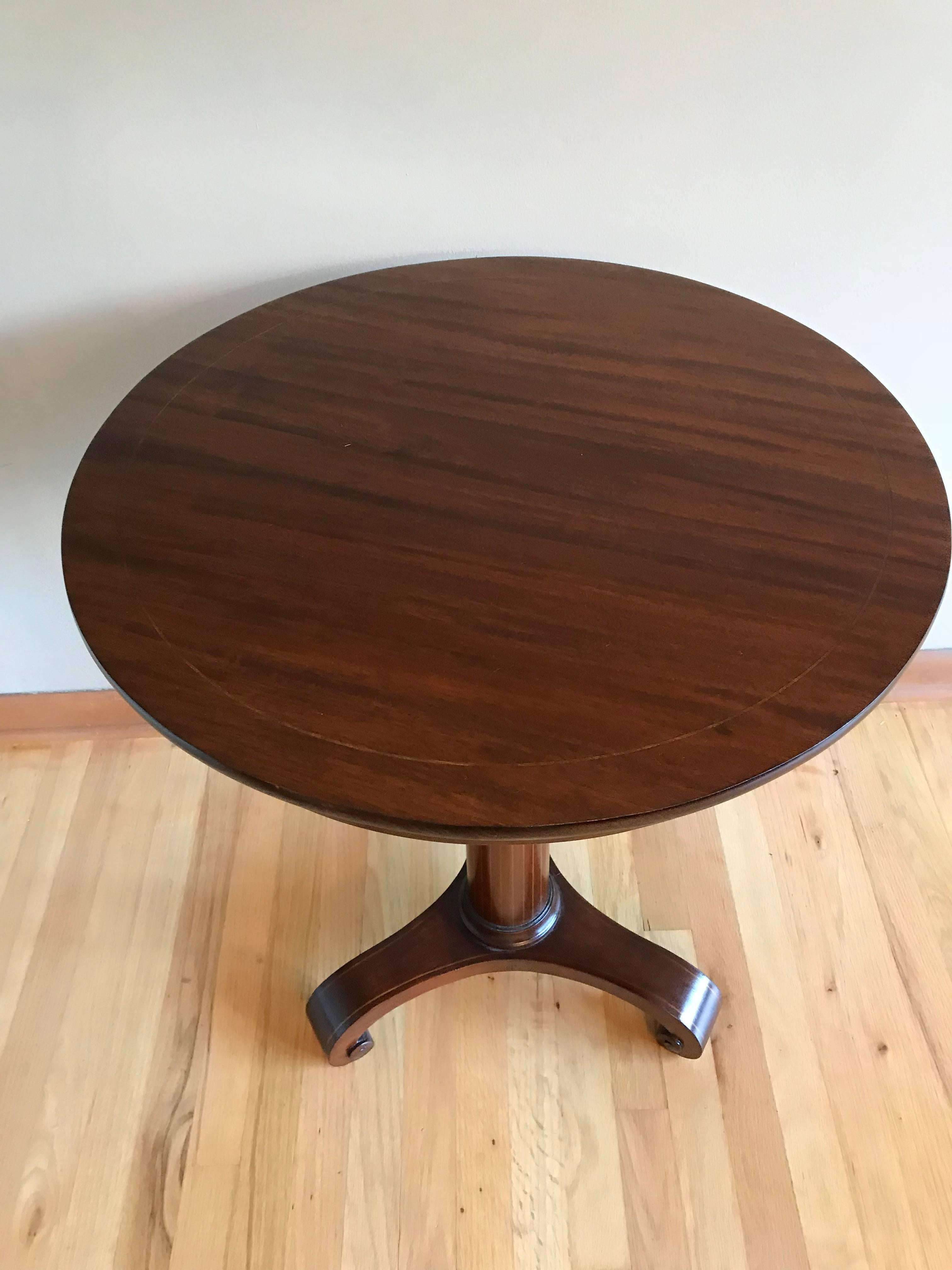 20th Century Regency Style Circular Table For Sale