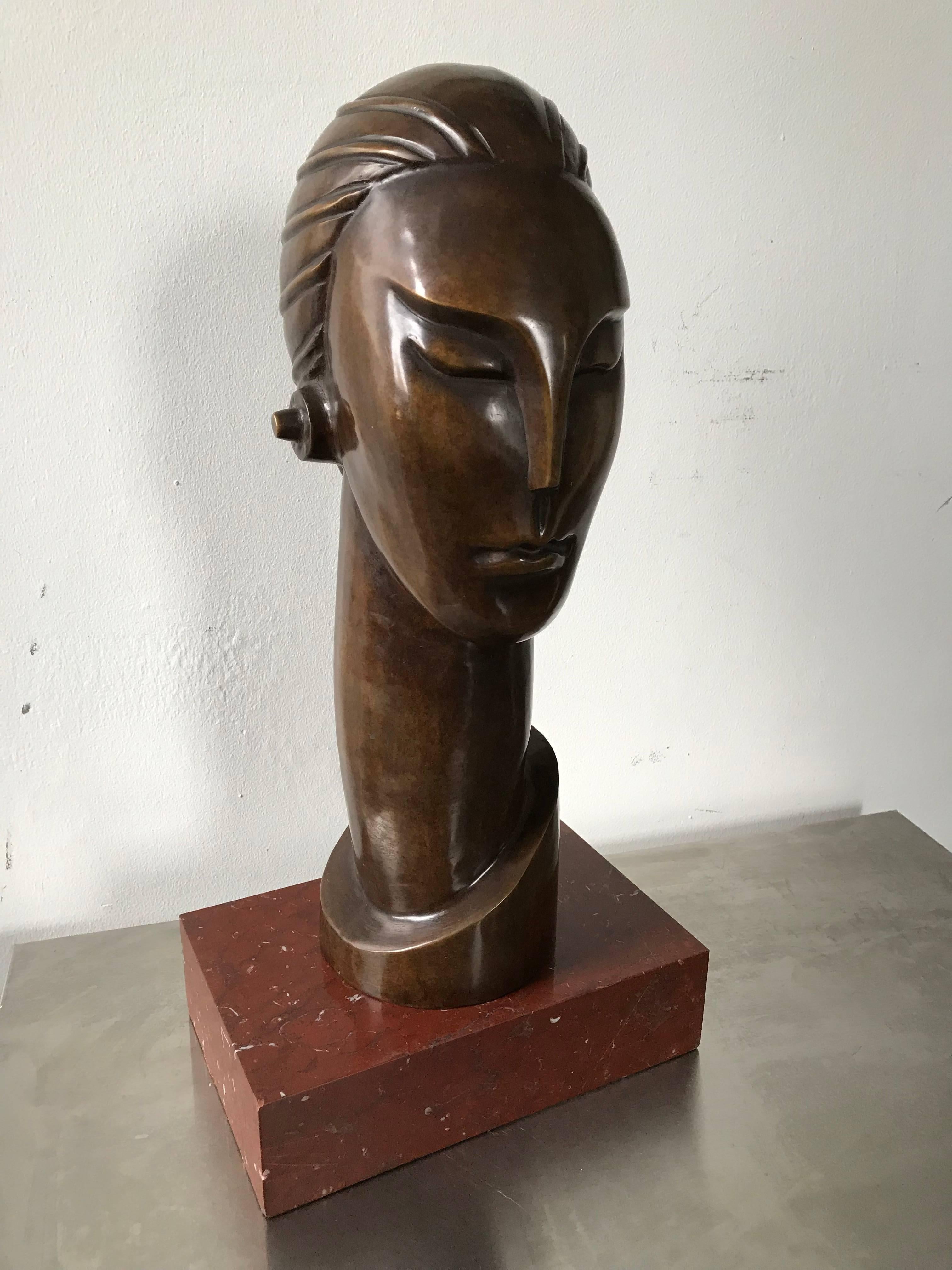 Art Deco Bronze Bust 1